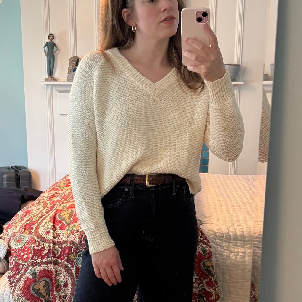 Madewell Cream Arden Sweater
